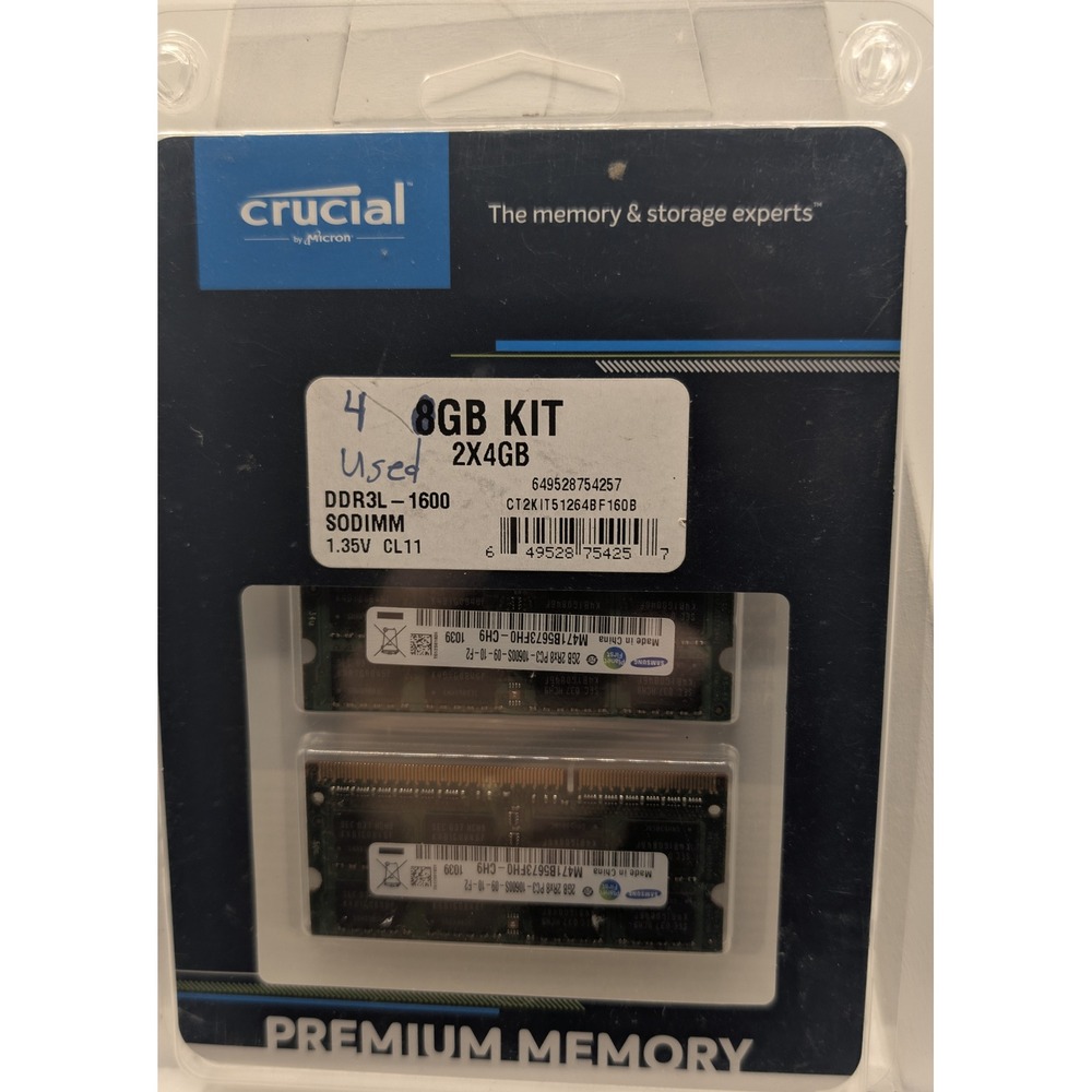 Samsung RAM 4GB (2x2GB) Laptop Memory DDR3 PC3-10600S M471B5673FH0-CH9 SODIMM